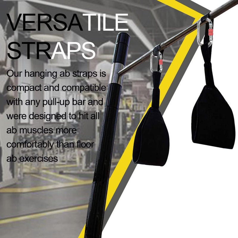 DASKING Hanging Ab Straps with Quick Locks - 1 Pair Gym Sling Straps for Pull Up Bar, Core & Abdominal Workouts - Image 4